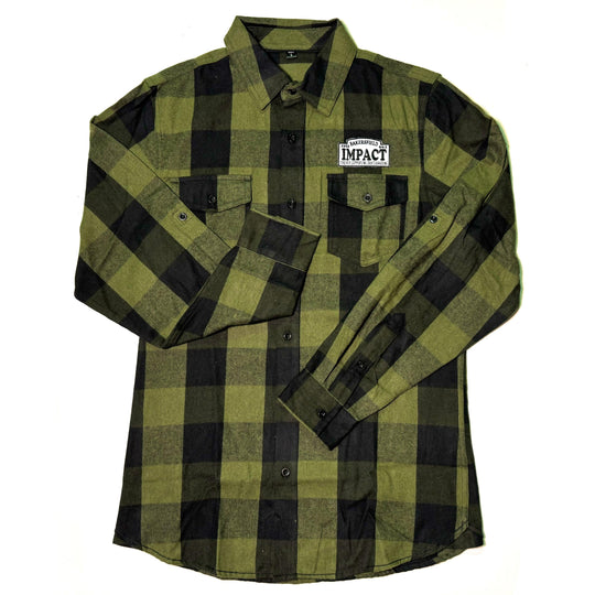 IMPACT Motto Patch Flannel Green/Black