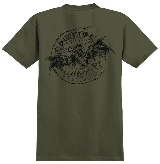 SPITFIRE Batwing Classic Tee Military Green/Black