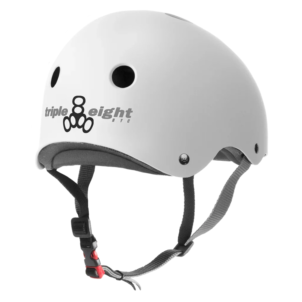 TRIPLE 8 Certified Sweatsaver Helmet White Matte
