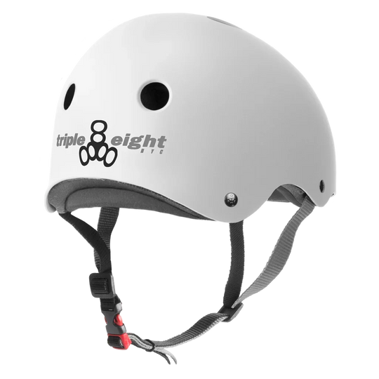 TRIPLE 8 Certified Sweatsaver Helmet White Matte