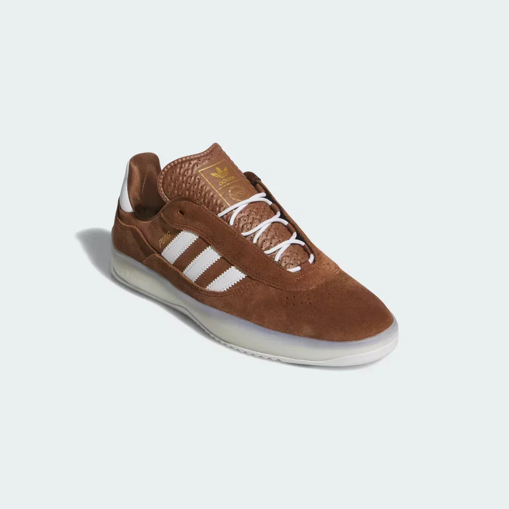 ADIDAS Puig Preloved Brown/Cloud White/Gold Metallic Skateboard Shoes
