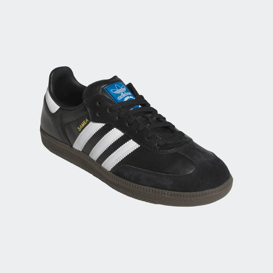 ADIDAS Samba ADV Black/Cloud White/Gum Skateboard Shoes