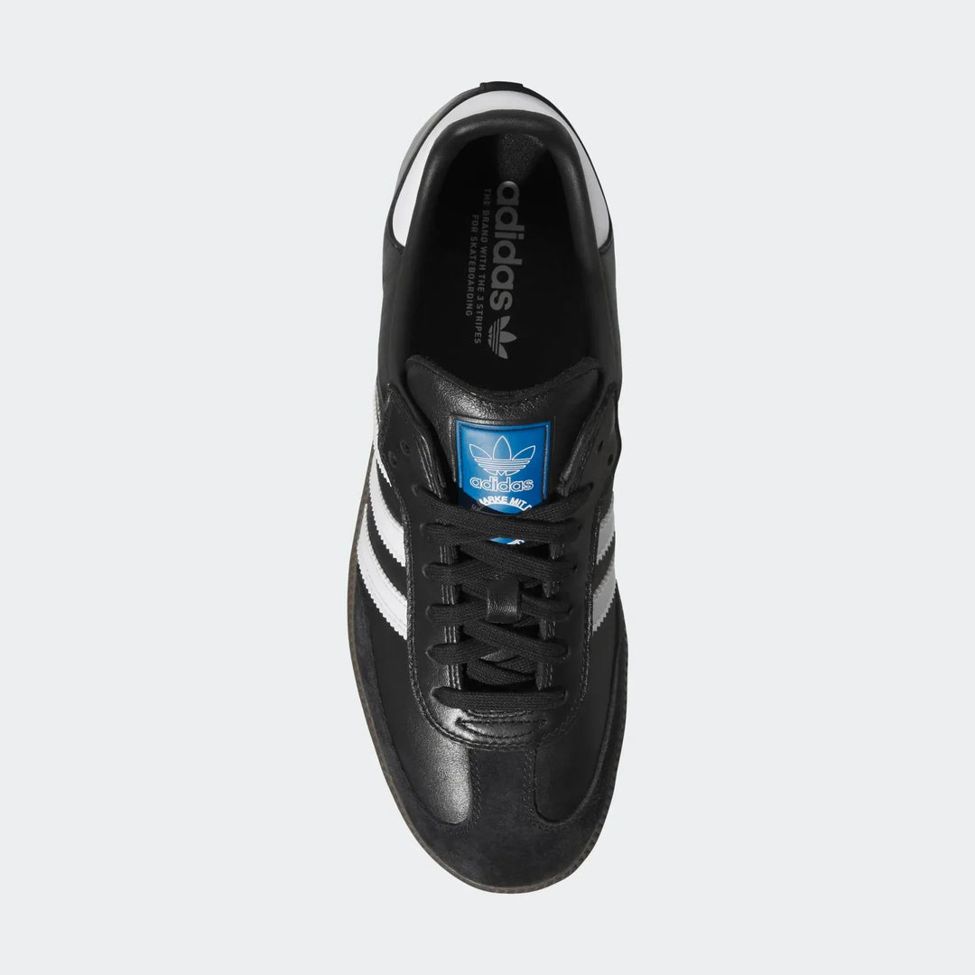 ADIDAS Samba ADV Black/Cloud White/Gum Skateboard Shoes