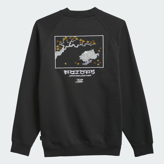 ADIDAS TOS Keep On Pushing Crewneck Black