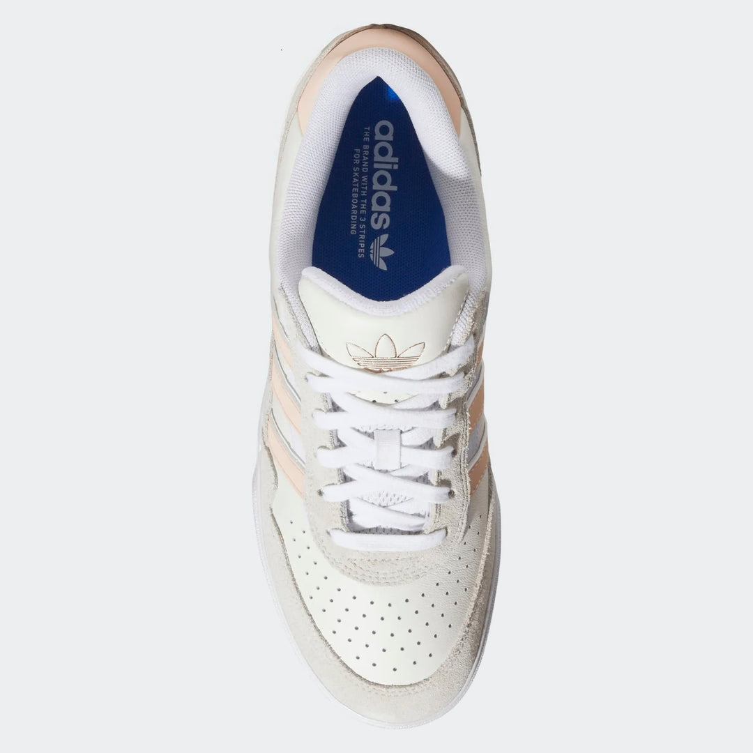 ADIDAS Tyshawn II Skateboard Shoes White/Powder Coral/Off White