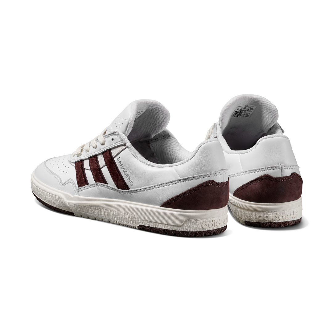 ADIDAS Tyshawn II (Zach Saranceno) White/Brown/Off White Skateboard Shoes