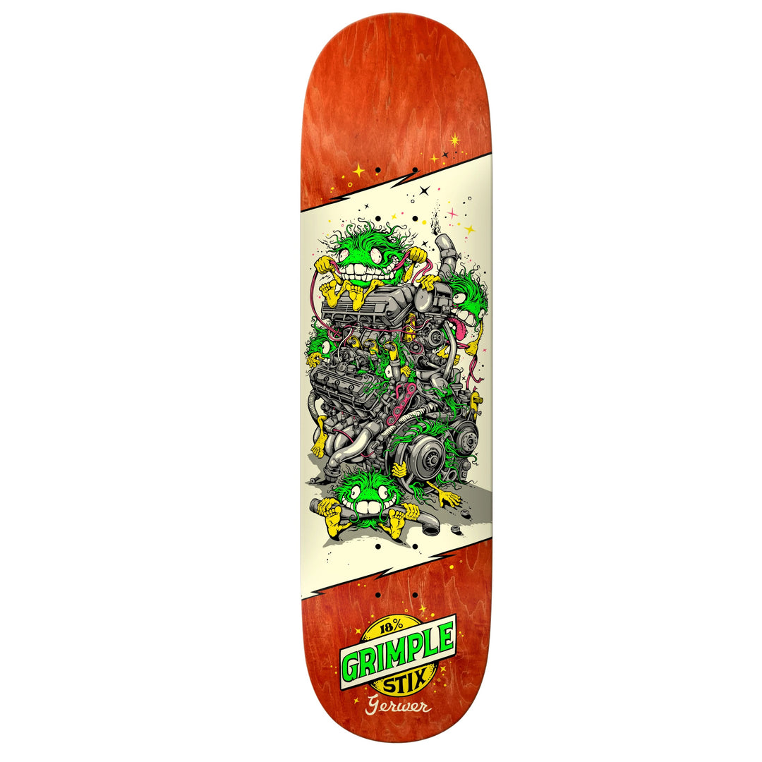 ANTI HERO Gerwer Grimple Stix Revs Skateboard Deck 8.28