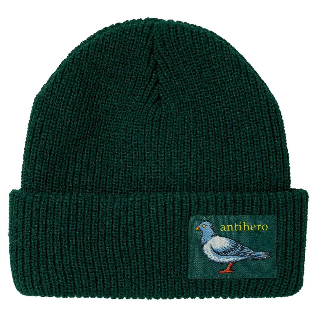 ANTIHERO Lil Pigeon Label Beanie Green/Yellow