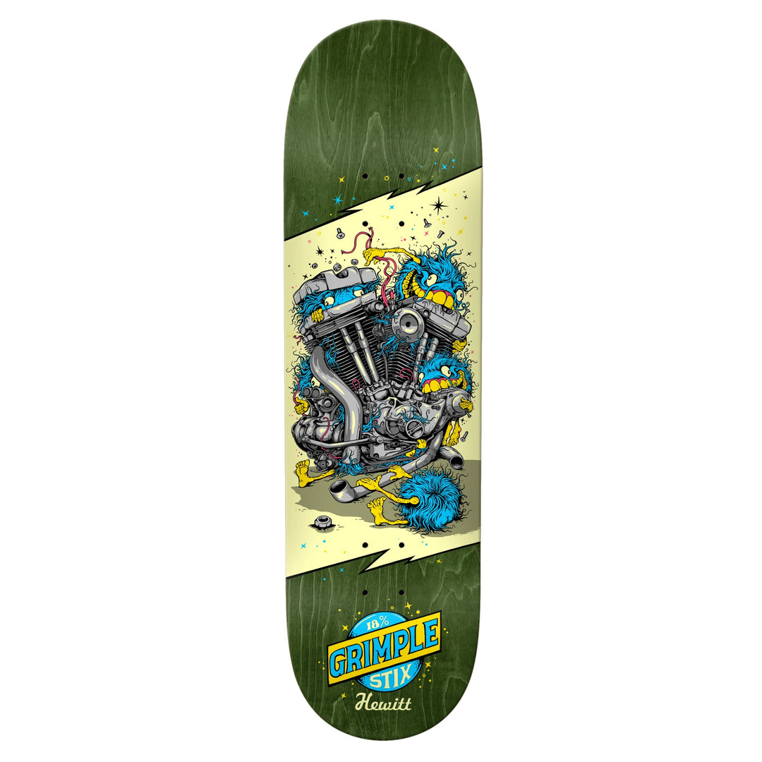 ANTI HERO Hewitt Grimple Stix Revs Skateboard Deck 8.75