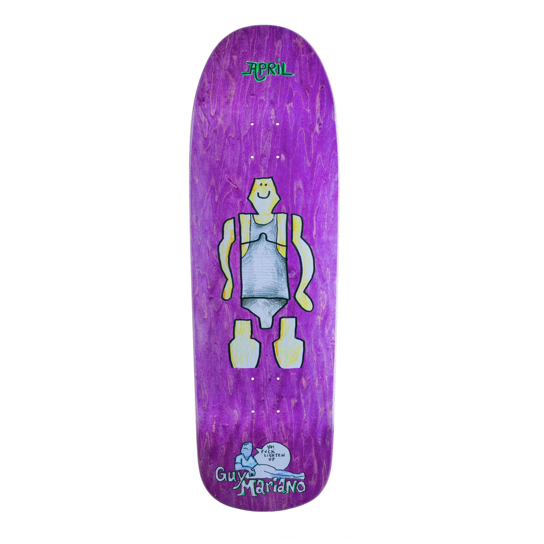 APRIL Guy by Gonz 90s Purple Deck 9.6 - Impact Skate
