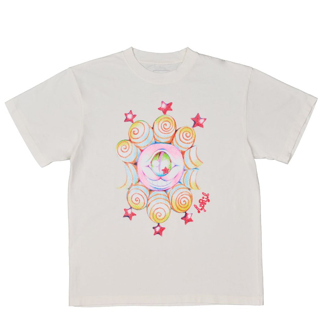 APRIL Eye by Ema Gaspar Tee White