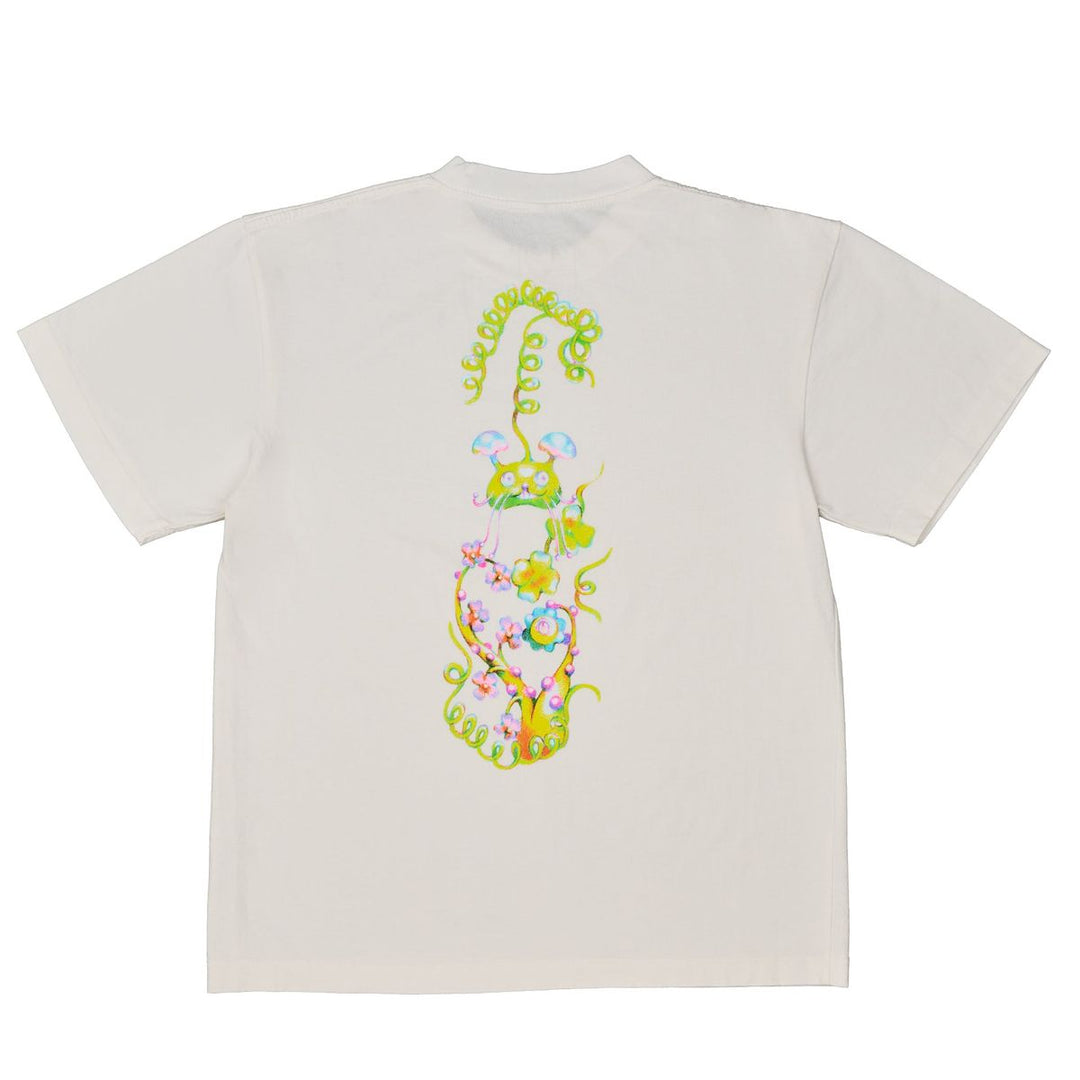 APRIL Mushroom by Ema Gaspar Tee White