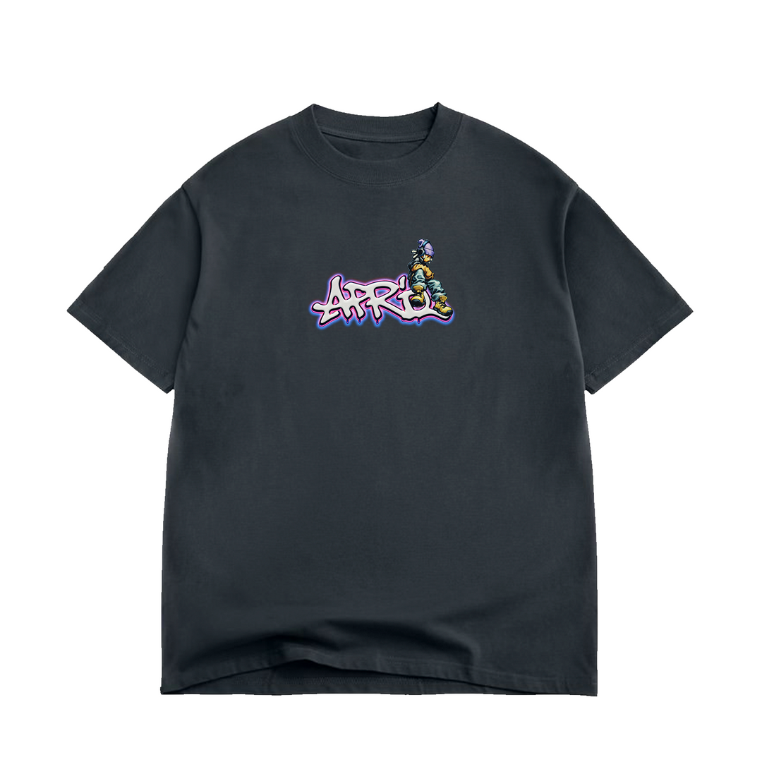 APRIL Dude Tee Vintage Black