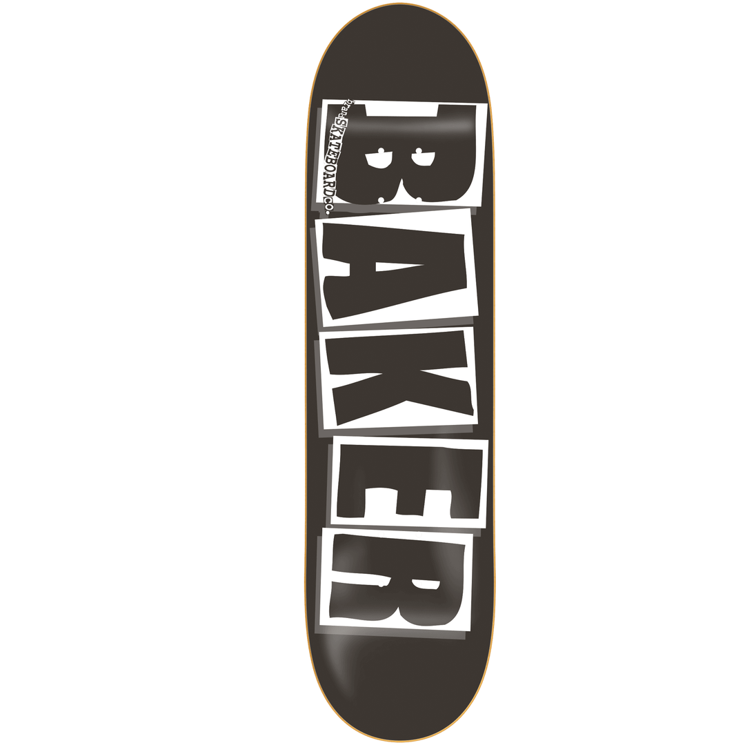 BAKER Brand Logo Deck Black/White - Impact Skate