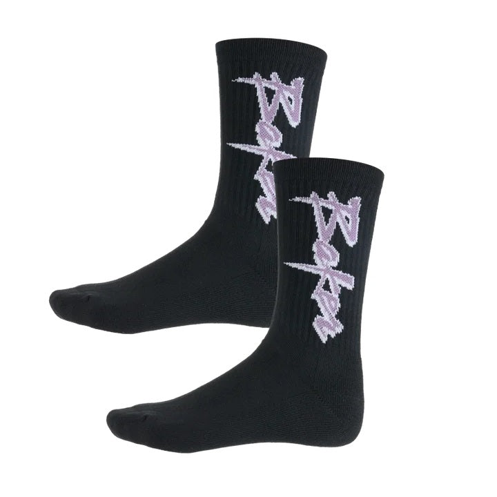BAKER Purple Pain Socks Black