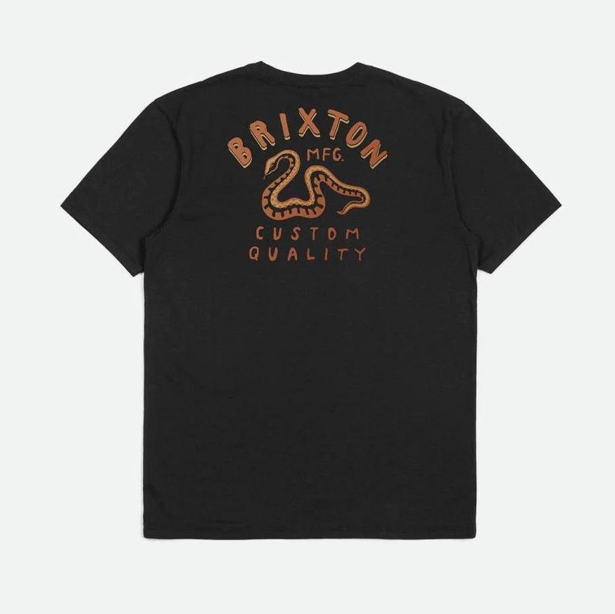 BRIXTON Clymer Tailored Tee Black - Impact Skate