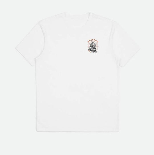 BRIXTON Reaper Tailored Tee White - Impact Skate