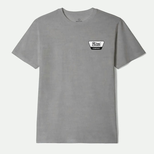 BRIXTON Linwood Standard Tee Heather Grey/Black/White