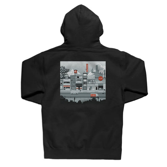 CHOCOLATE Pixel Water Tower Hoodie Black
