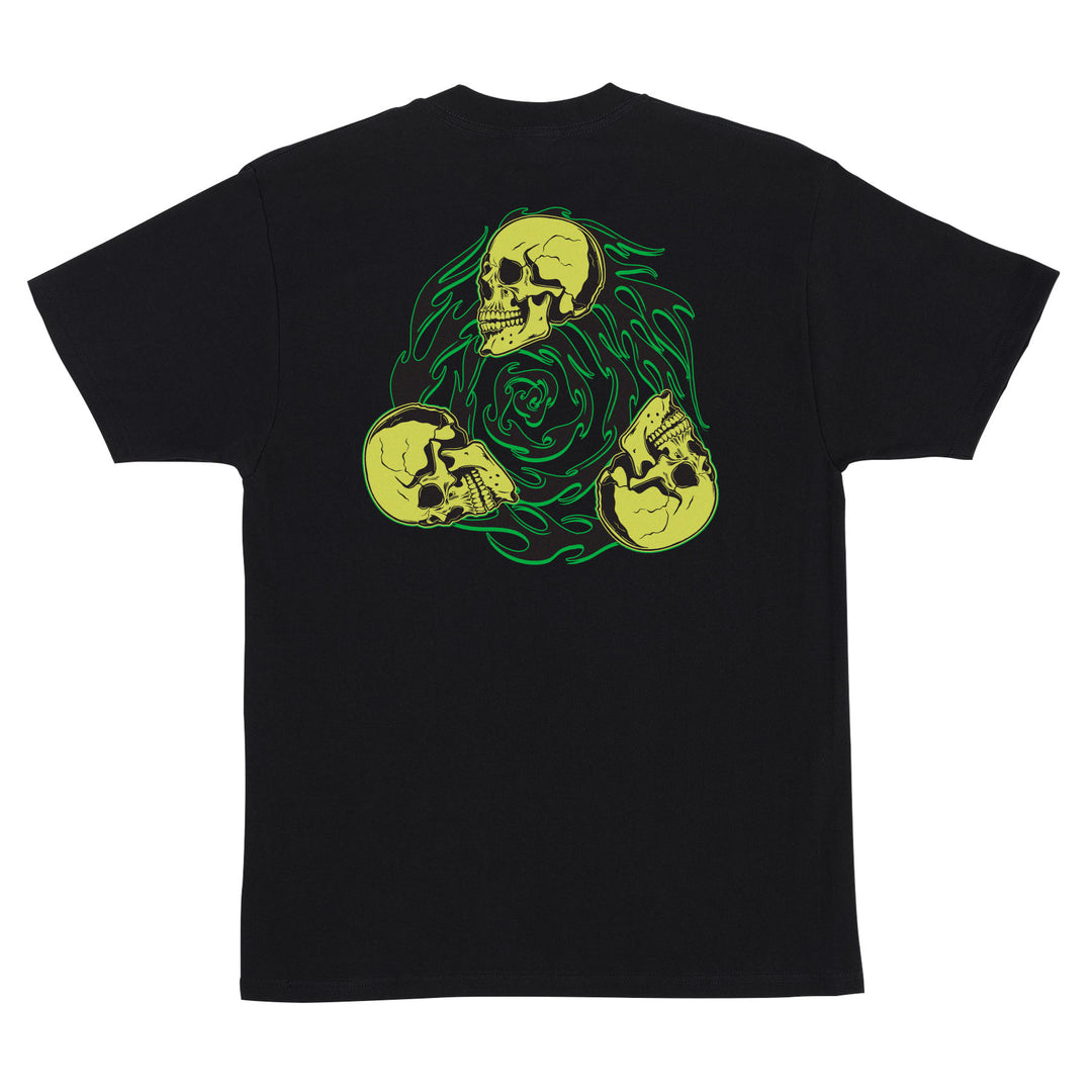 CREATURE Spiral Skull Tee Black