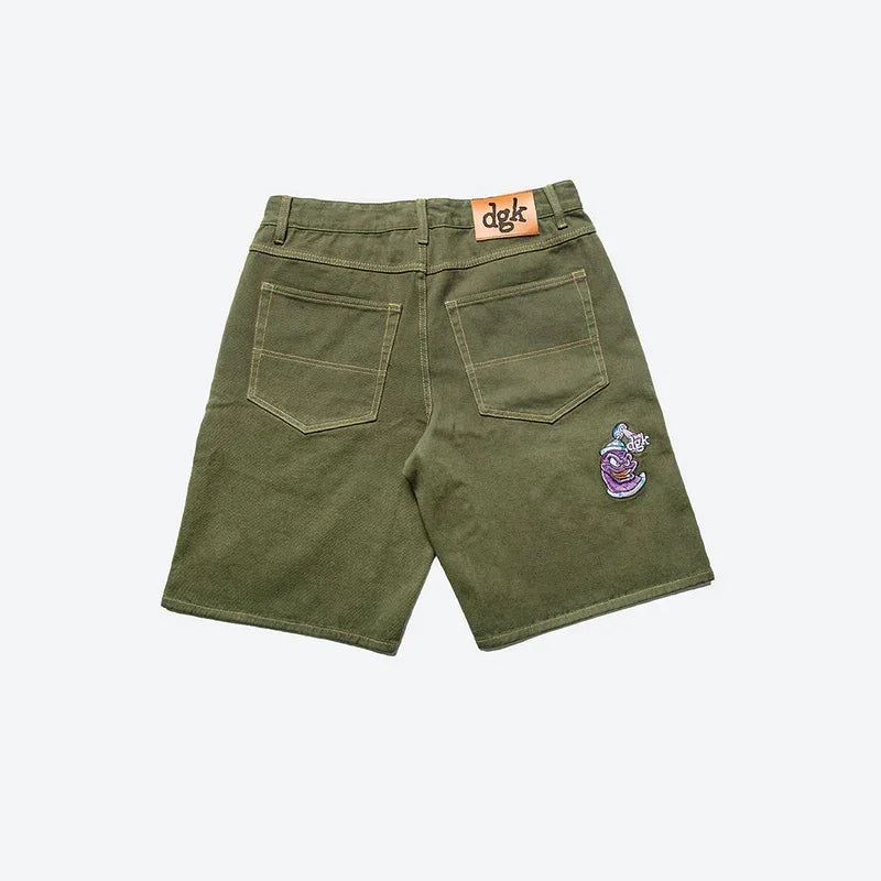 DGK Nozzle Denim Shorts Green