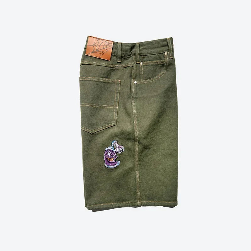 DGK Nozzle Denim Shorts Green