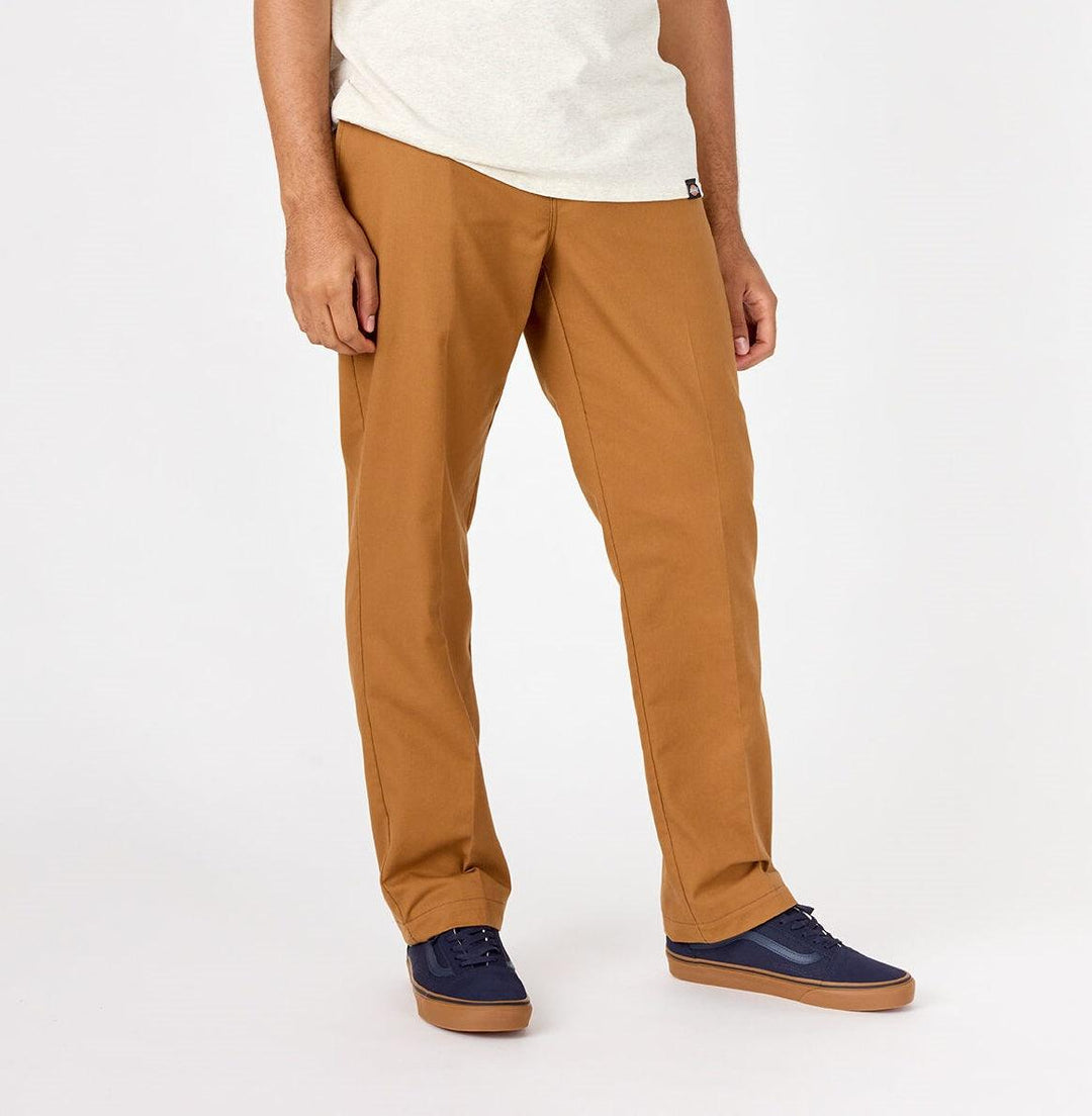 DICKIES Skateboarding Slim Straight Flex Pant Brown Duck - Impact Skate