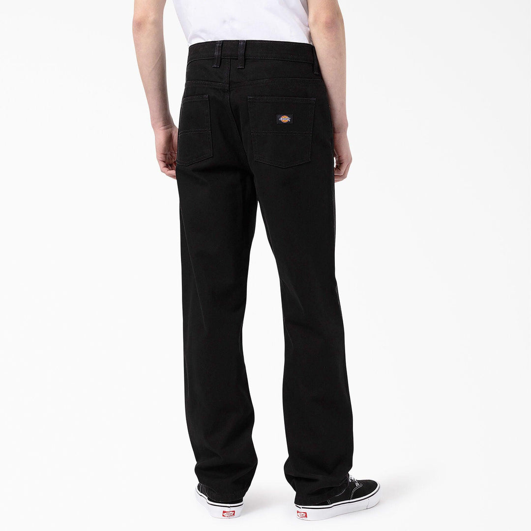 DICKIES Thomasville Loose Fit Denim Pants Rinsed Black - Impact Skate