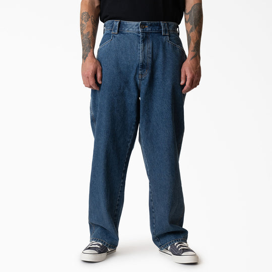 DICKIES Mike Anderson Loose Fit Jeans Stonewash Indigo Blue