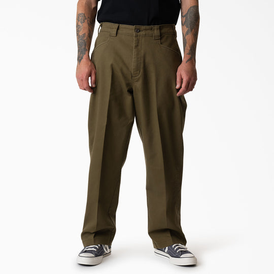 DICKIES Mike Anderson Loose Fit Work Pants Dark Olive