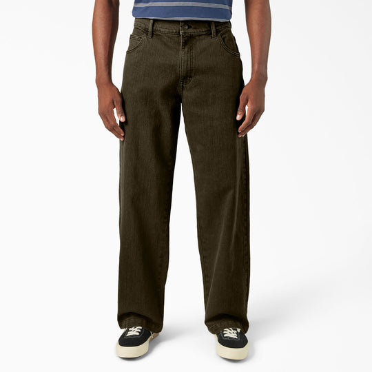 DICKIES Skateboarding Wingville Loose Fit Pants Brown Tint Wash