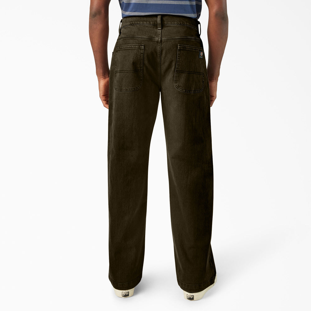 DICKIES Skateboarding Wingville Loose Fit Pants Brown Tint Wash