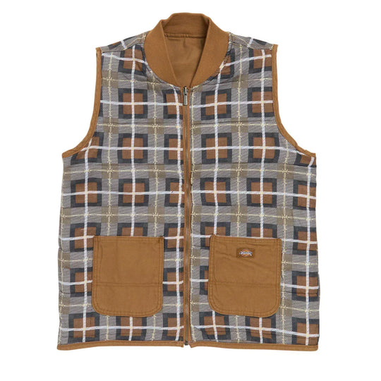 DICKIES x THRASHER Reversible Vest Brown Duck