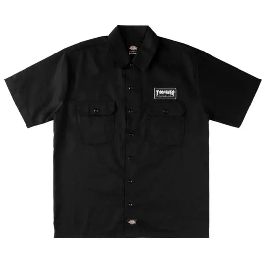 DICKIES x THRASHER Work Shirt Black
