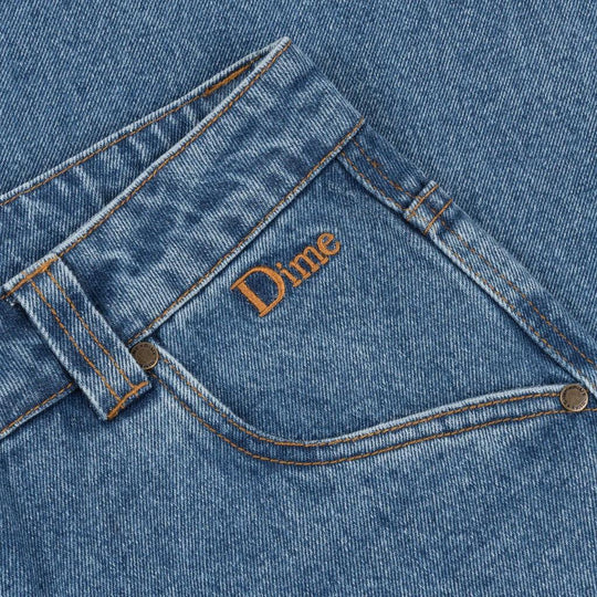 DIME Classic Relaxed Denim Pants Indigo Washed - Impact Skate