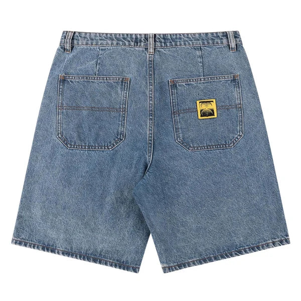 FORMER Reynolds 21" Denim Walk Shorts Mid Blue