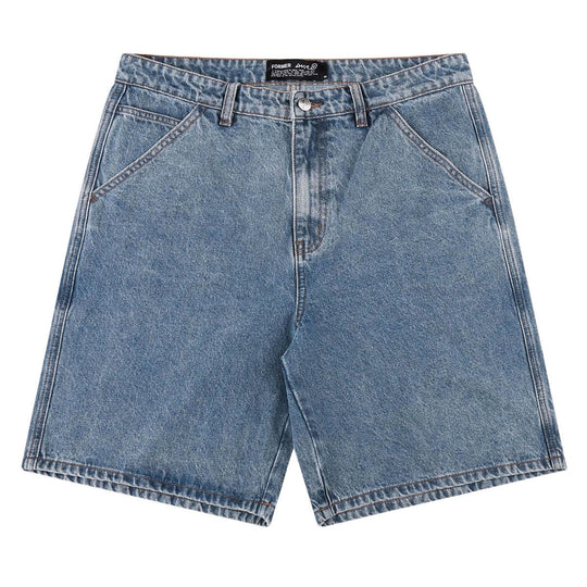 FORMER Reynolds 21" Denim Walk Shorts Mid Blue