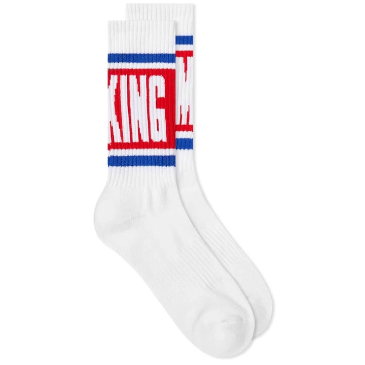 FUCKING AWESOME Big Stripe Socks White