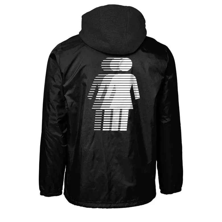 GIRL National Hero Hooded Windbreaker Black