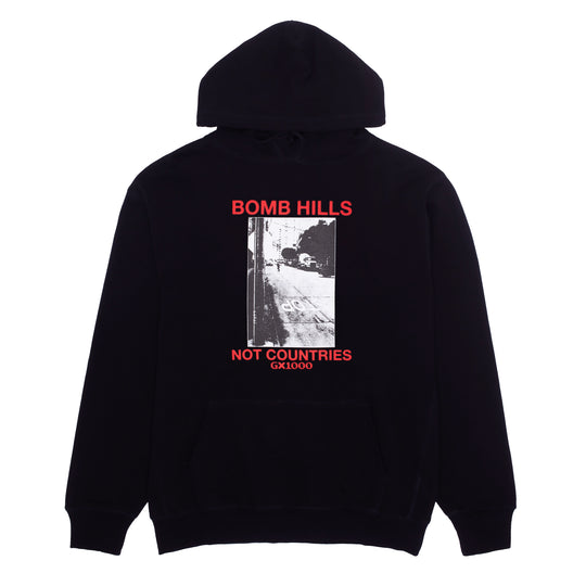GX1000 Bomb Hills Not Countries Hoodie Black/Red