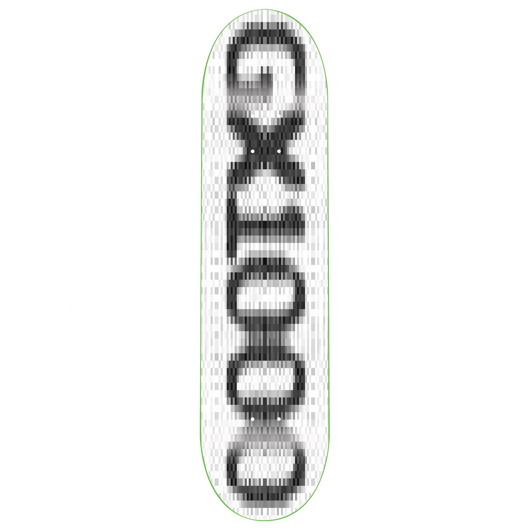GX1000 OG Logo Blur White Skateboard Deck 8.25
