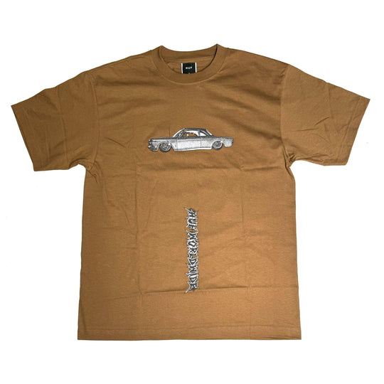 HUF Car Club Tee Camel - Impact Skate