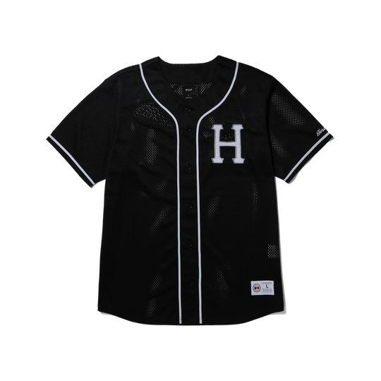 HUF Crackerjack Baseball Jersey Black - Impact Skate