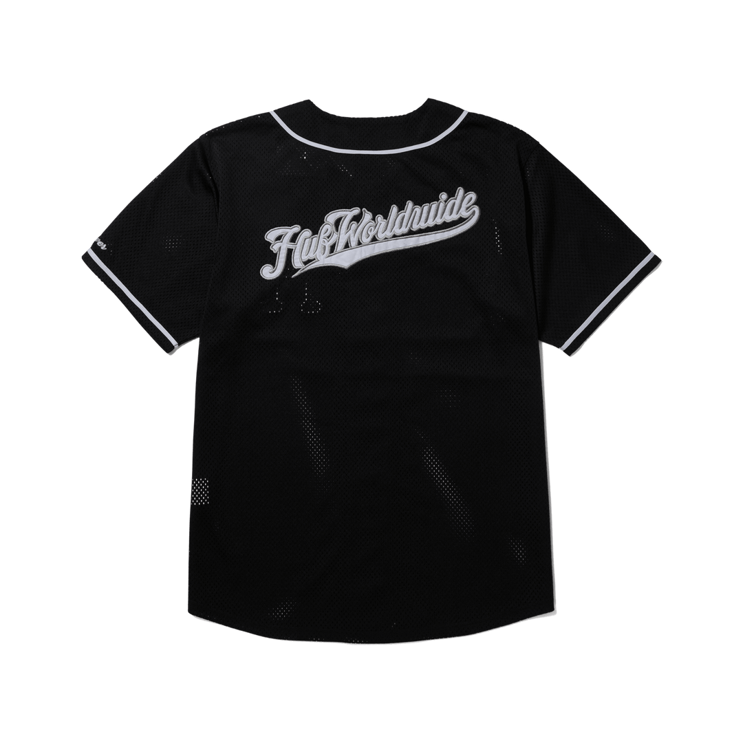 HUF Crackerjack Baseball Jersey Black - Impact Skate