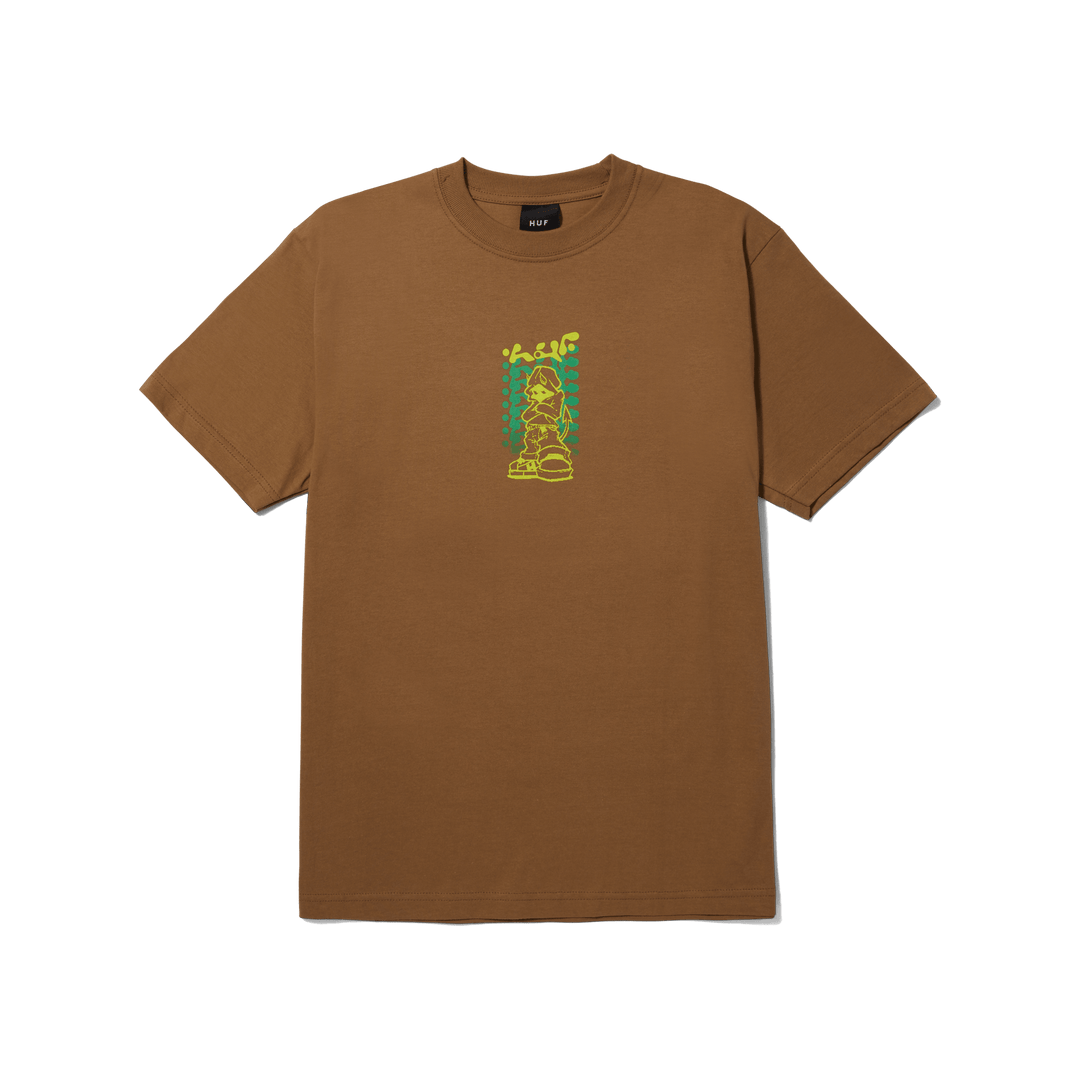 HUF Hell Razor Tee Camel