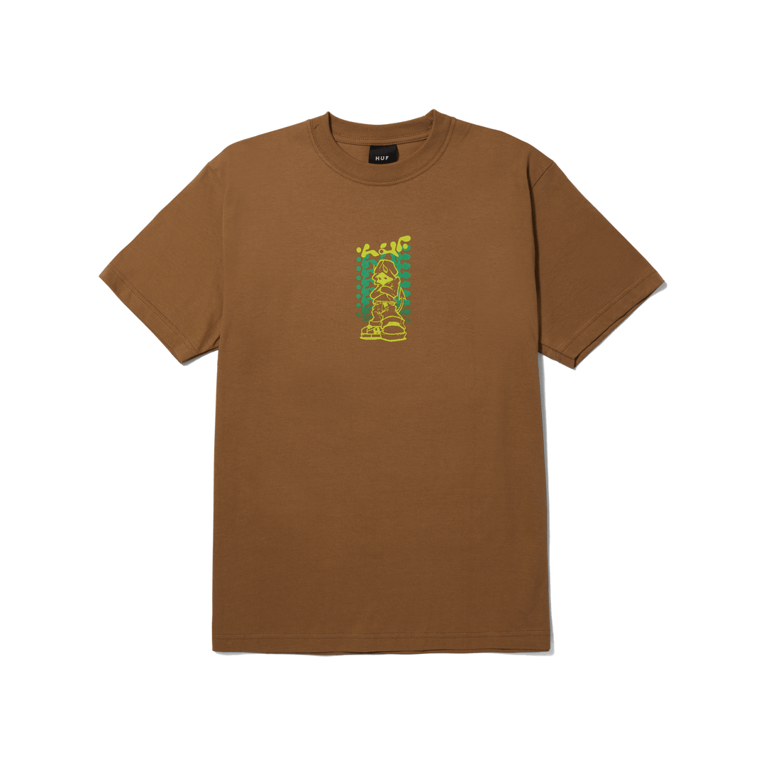 HUF Hell Razor Tee Camel - Impact Skate