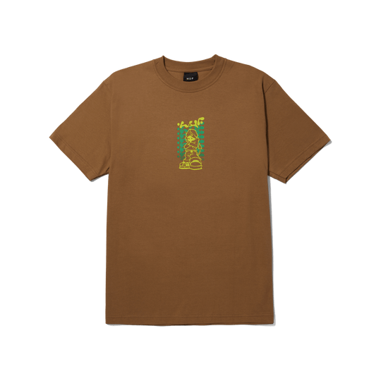 HUF Hell Razor Tee Camel - Impact Skate