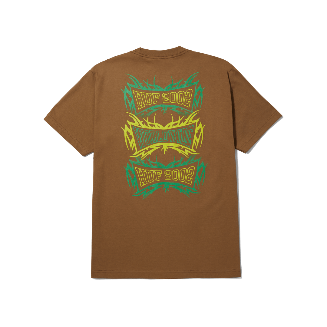 HUF Hell Razor Tee Camel - Impact Skate