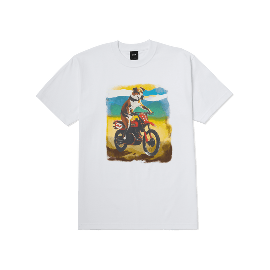 HUF Road Dog Tee White - Impact Skate