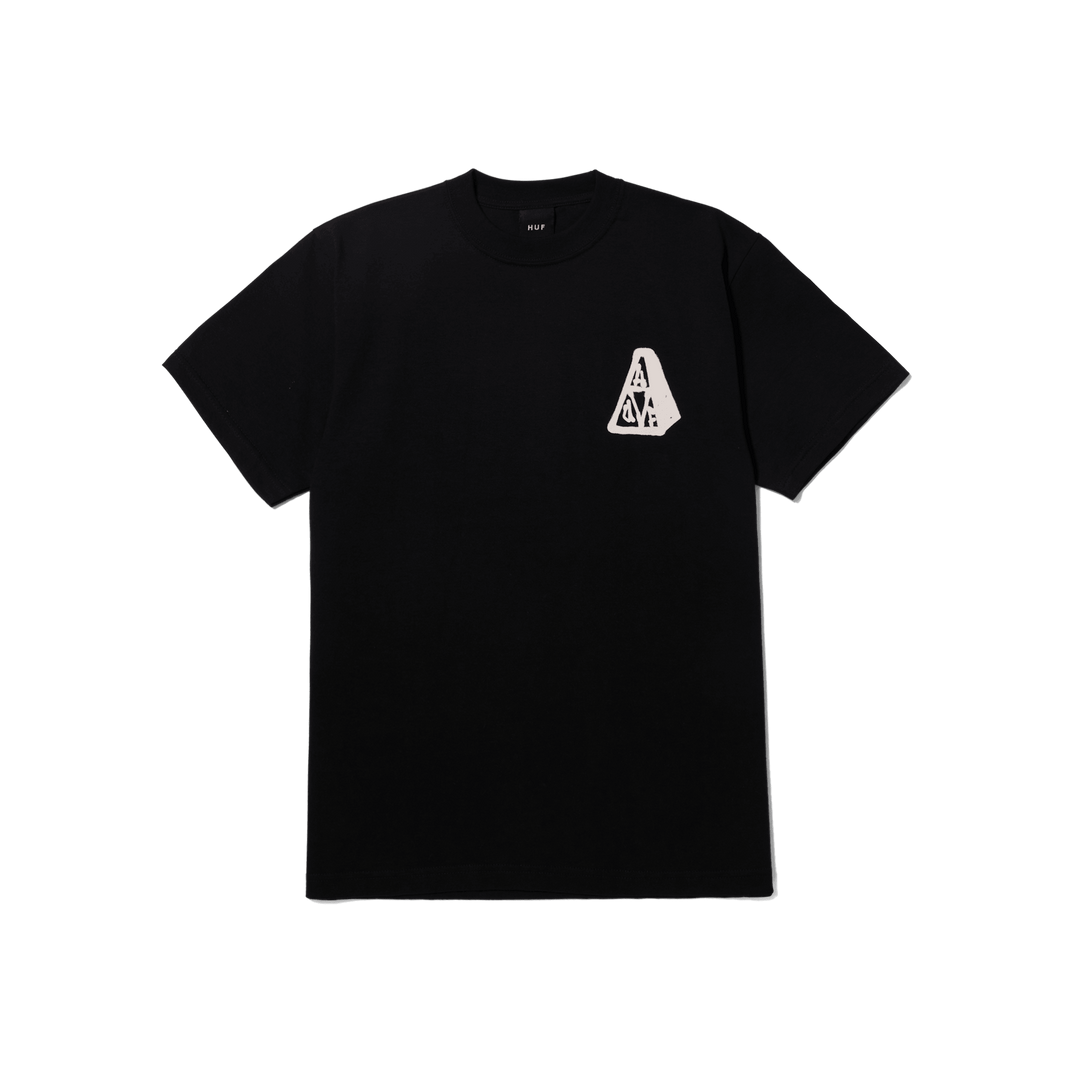 HUF Triple Triangle Hallows Tee Black - Impact Skate